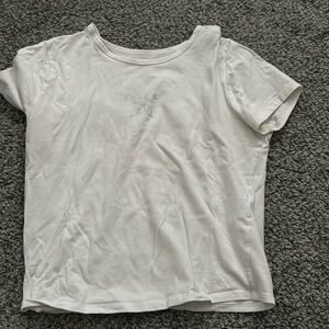 With butterfly baby tee